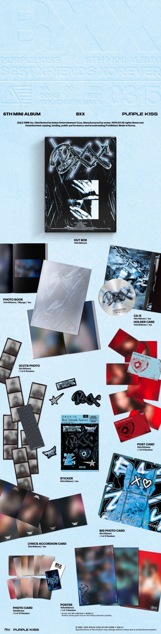 PURPLE KISS 6th Mini Album BXX – album ( / / ) | HobiEgo