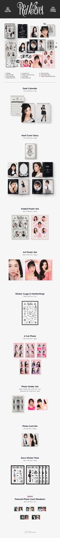 Red Velvet 2024 Season's Greetings + FANVELER POB Set and Special Gift Set – album ( / / ) | HobiEgo