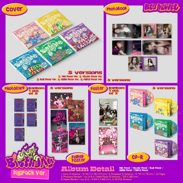 Red Velvet EP The ReVe Festival 2022 - Birthday (Digipack Version) – album (Irene (PINK) / / ) | HobiEgo
