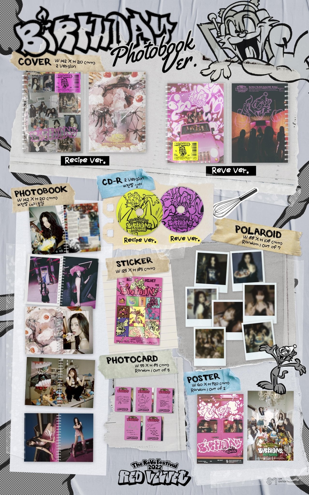 Red Velvet EP The ReVe Festival 2022 - Birthday (Photobook Version) – Photo Book (Recipe / / ) | HobiEgo