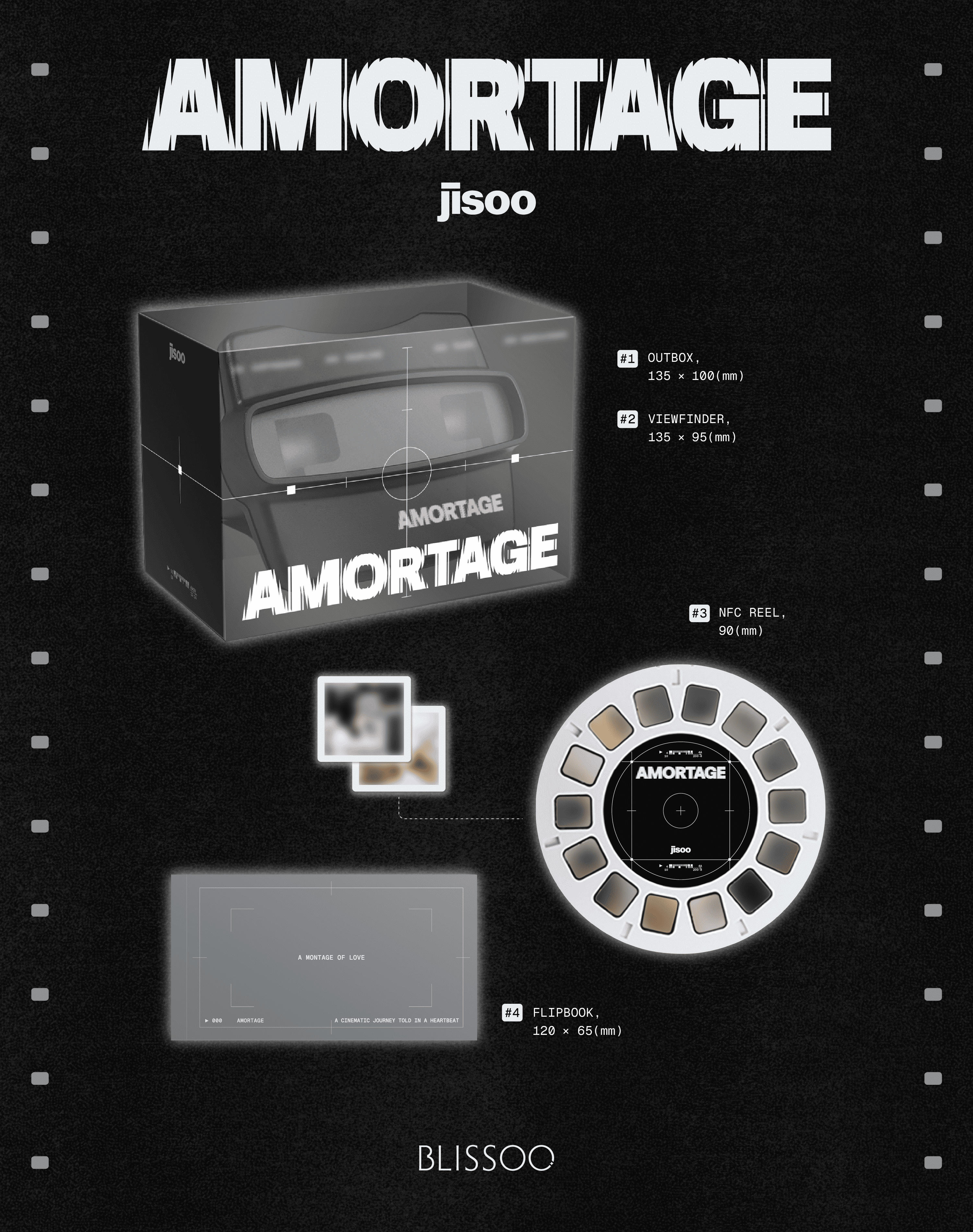 PRE-ORDER JISOO Mini Album AMORTAGE (REELS Version)