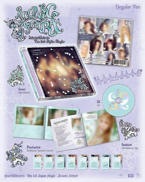 PRE-ORDER Hearts2Hearts Japanese Album ICONIC HEART (Regular Edition)
