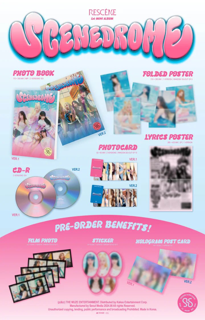 RESCENE 1st Mini Album SCENEDROME – album (1 (PINK) / / ) | HobiEgo
