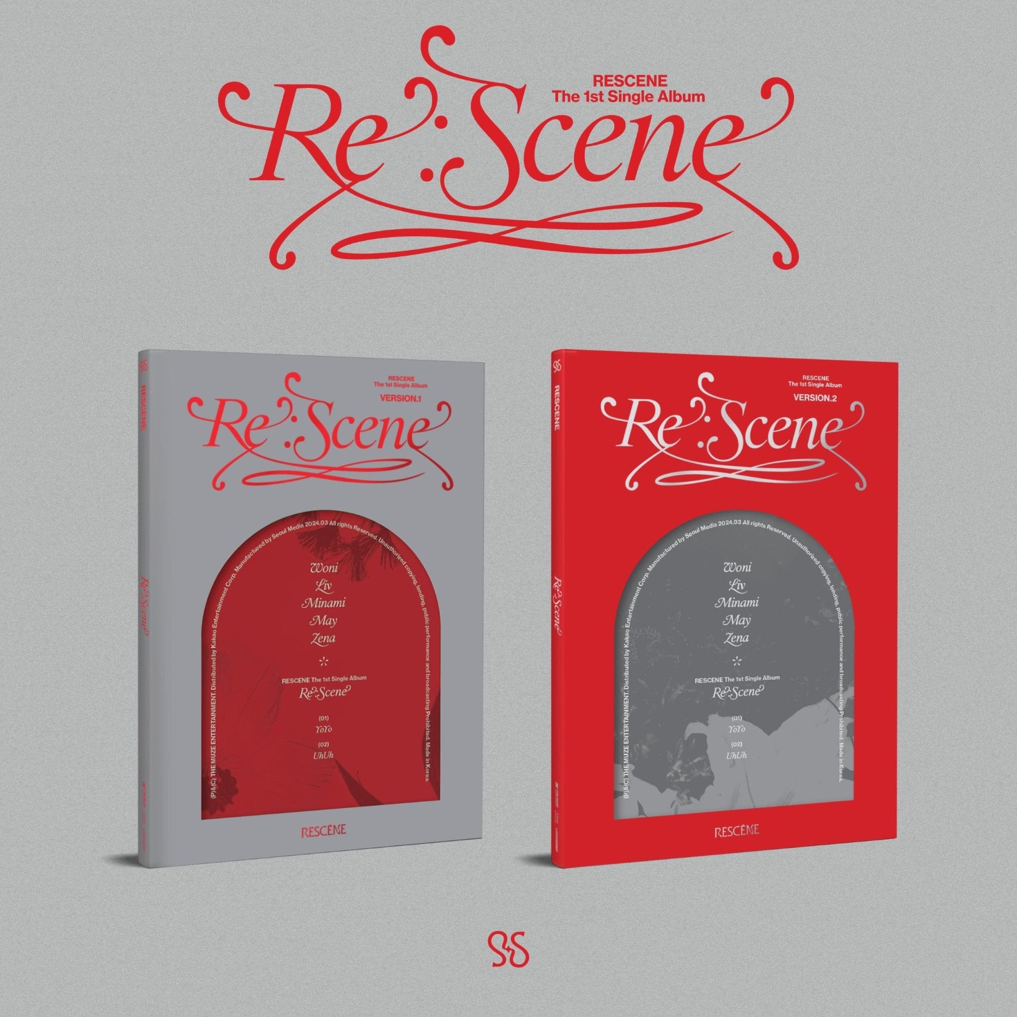 RESCENE 1st Single Album Re:scene – album (Ver.1 (GREY) / / ) | HobiEgo