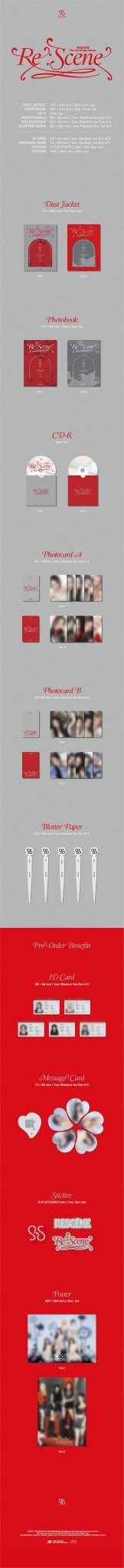 RESCENE 1st Single Album Re:scene – album (Ver.1 (GREY) / / ) | HobiEgo