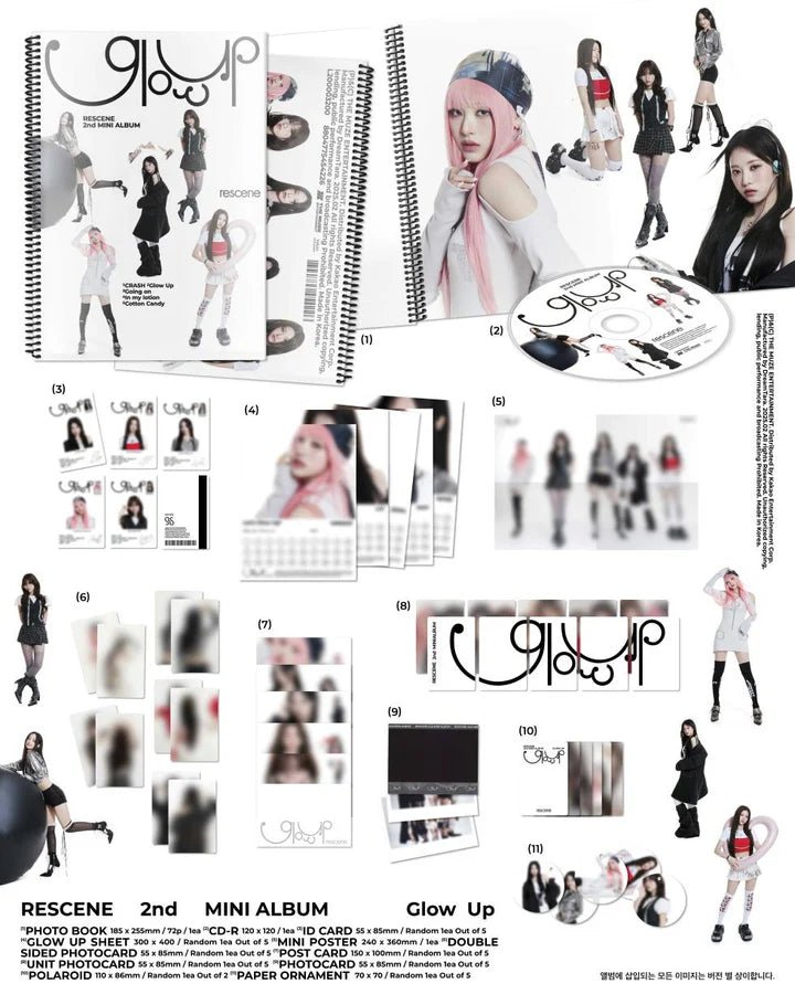 RESCENE 2nd Mini Album Glow Up (ME Version) – album ( / / ) | HobiEgo
