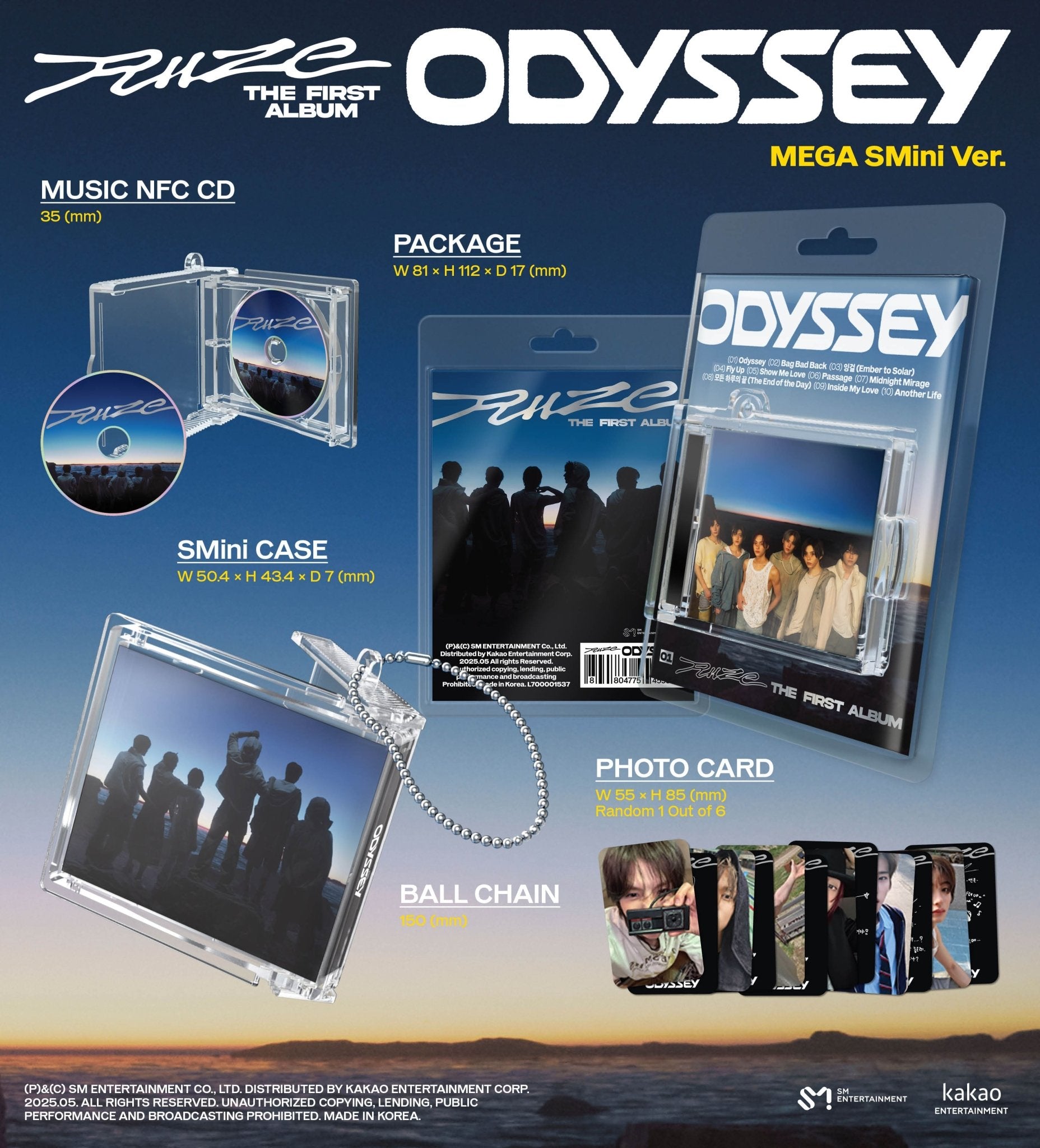 RIIZE 1st Album ODYSSEY (SM Mega Mini Version) – album 8804775455599 ( / / ) | HobiEgo