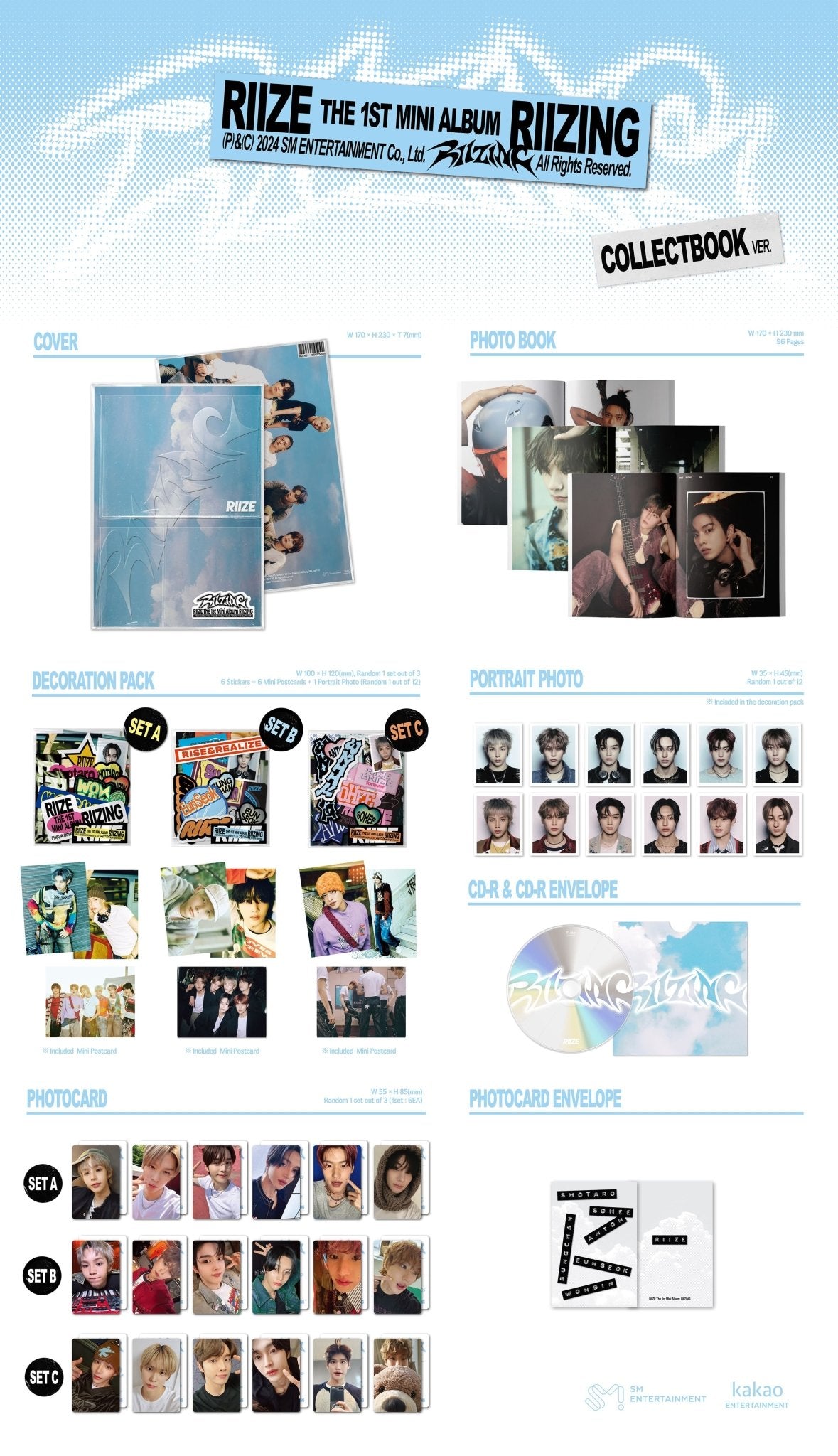 RIIZE 1st Mini Album RIIZING (Collect Book Version) – album ( / / ) | HobiEgo