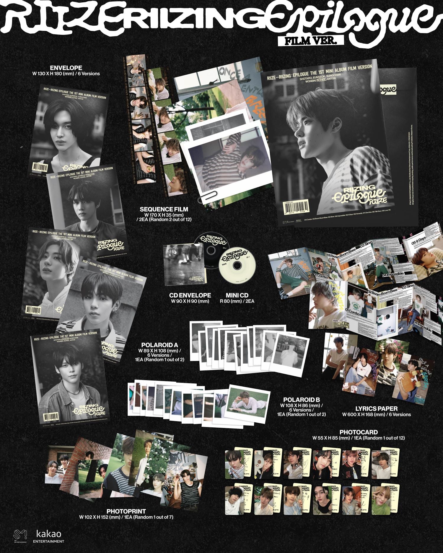 RIIZE 1st Mini Album RIIZING : Epilogue (FILM Version) – album (Shotaro / / ) | HobiEgo