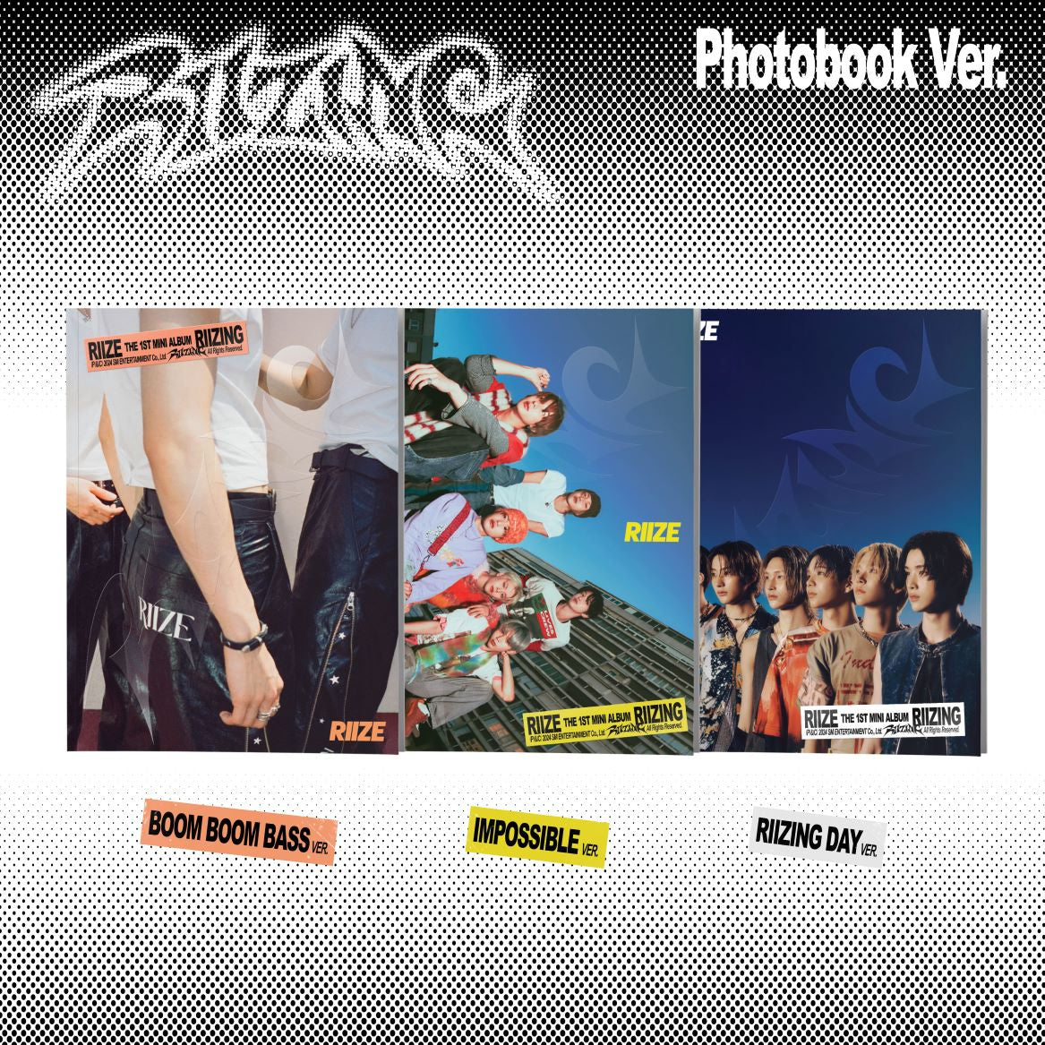RIIZE 1st Mini Album RIIZING (Photobook Version) – Photo Book (BOOM BOOM BASS (ORANGE) / / ) | HobiEgo