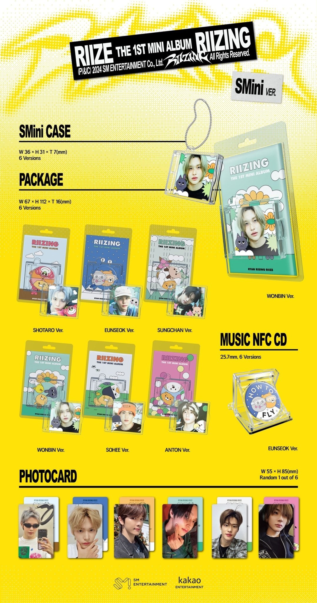 RIIZE 1st Mini Album RIIZING (SMini Version) – album (Shotaro / / ) | HobiEgo