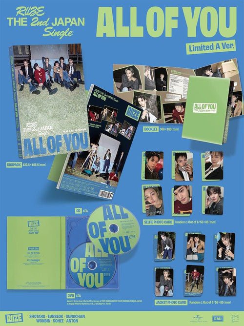 RIIZE All Of You Japanese Album Limited A – album 4988031839843 ( / / ) | HobiEgo K - pop Shop