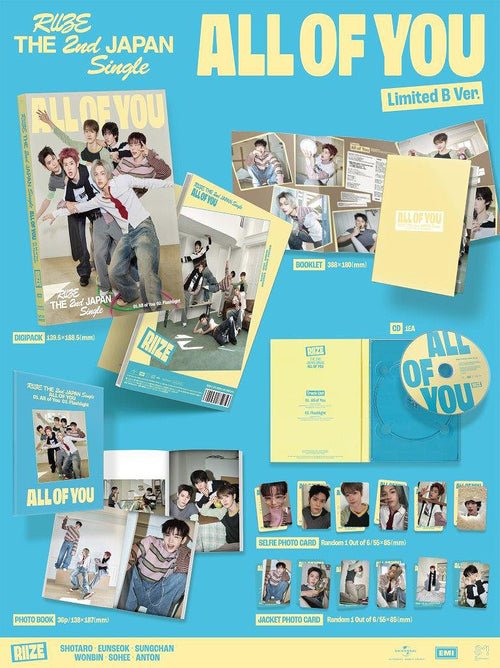 RIIZE All Of You Japanese Album Limited B – album 4988031839850 ( / / ) | HobiEgo K - pop Shop