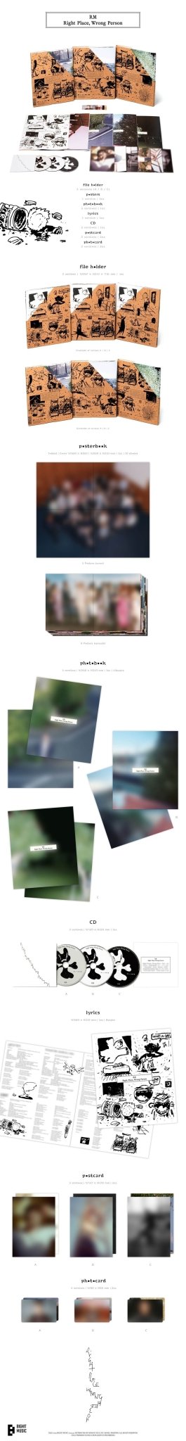 RM (BTS) 2nd Album Right Place, Wrong Person – album (A / / ) | HobiEgo