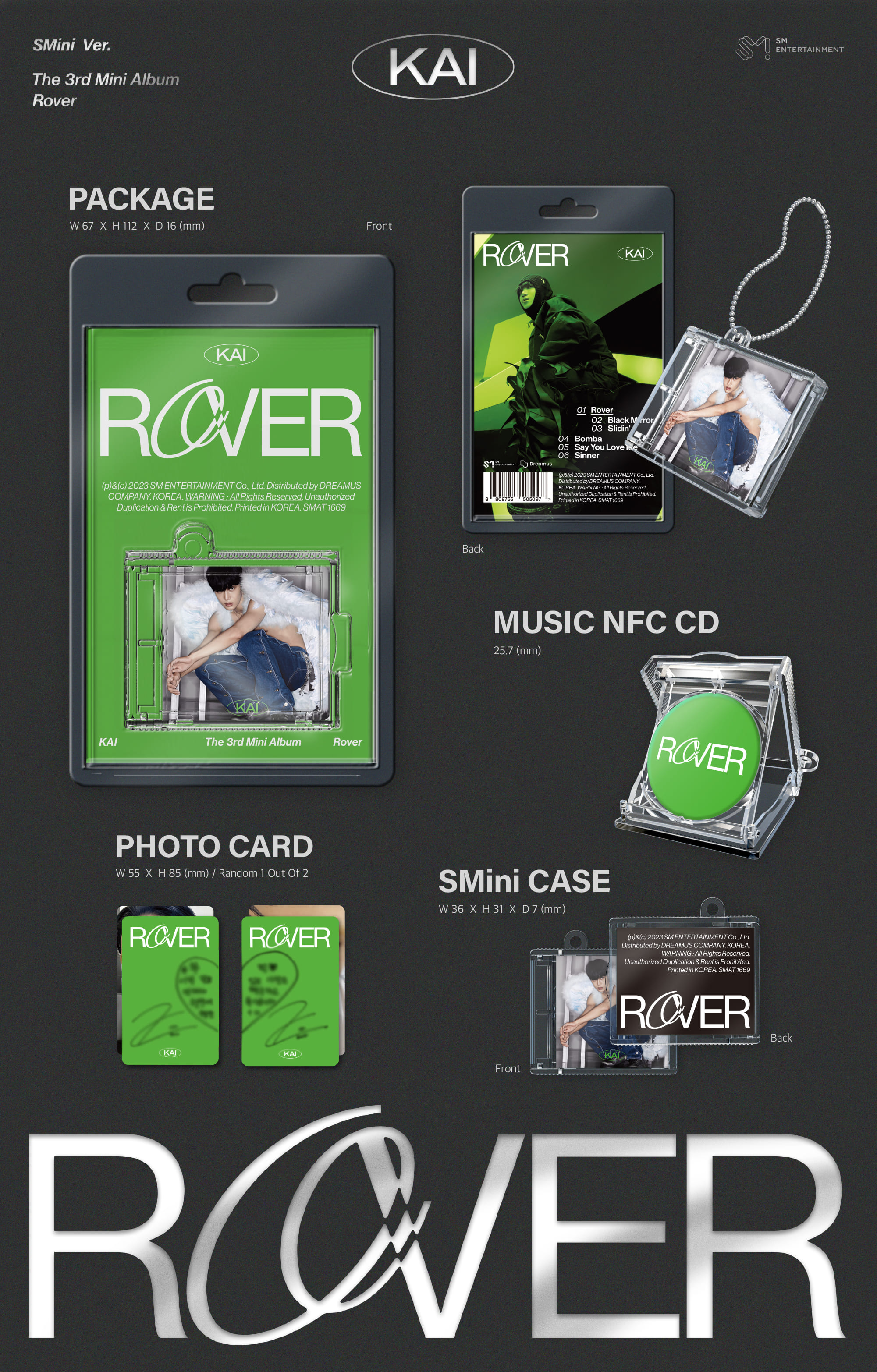 KAI 3rd Mini Album Rover (SMini Version)