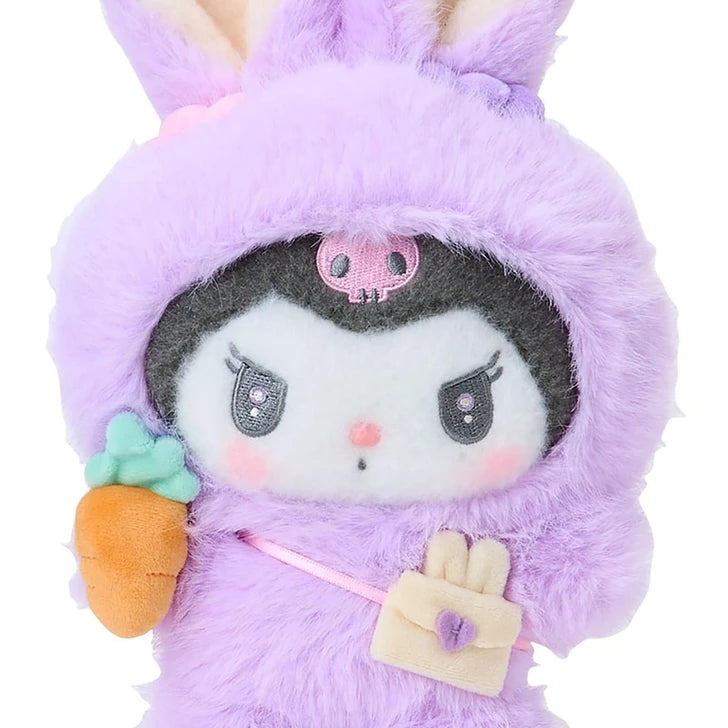 Sanrio Original Plush Toy Kuromi Fluffy Ear Rabbit Club