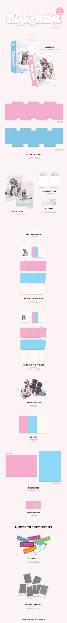 SAY MY NAME 2nd EP Album My Name Is... – album (NAME (BLUE) / / ) | HobiEgo