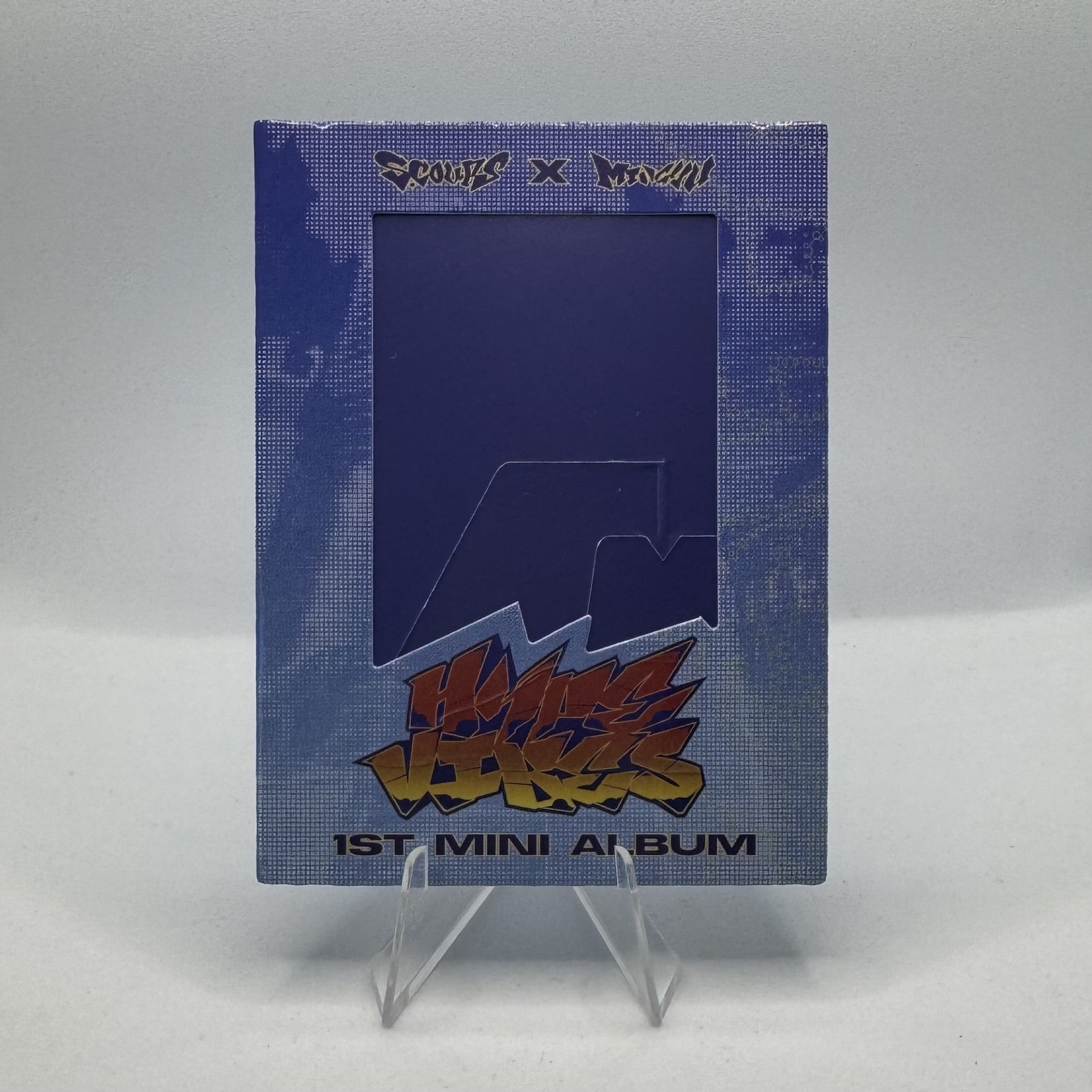 S.COUPS X MINGYU (SEVENTEEN) 1st Mini Album HYPE VIBES Weverse Photocard Holders – photocard (BUDDY (BLUE) / / ) | HobiEgo