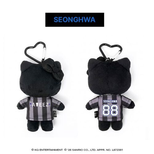 PRE-ORDER  ATEEZ X HELLO KITTY' Pop Up Official MD Stuffed Toy Keyring