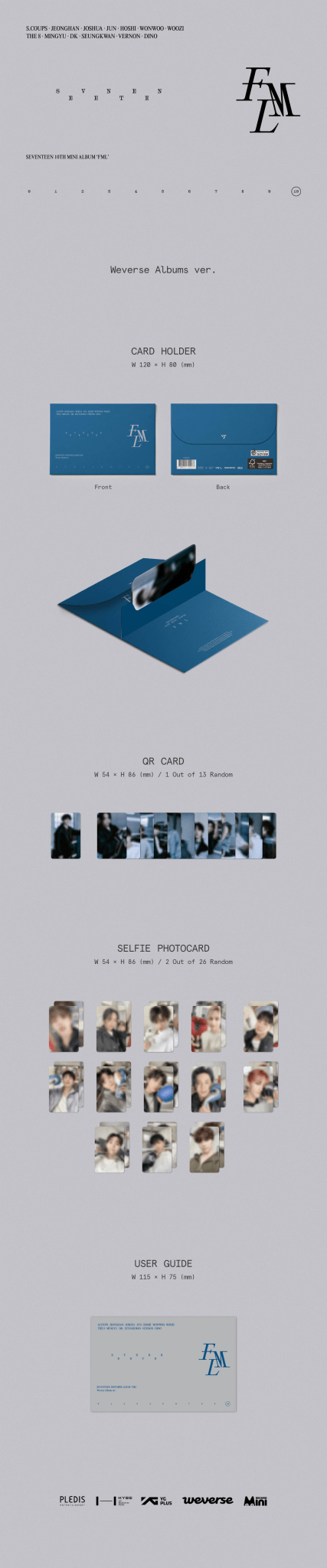 SEVENTEEN 10th Mini Album FML (Weverse Albums Version) – album ( / / ) | HobiEgo