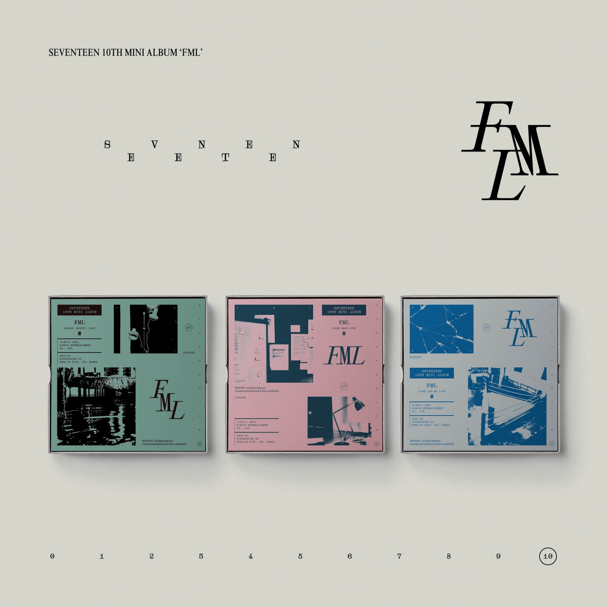 SEVENTEEN 10th Mini Album FML – album (Fallen Misfit Lost (GREEN) / / ) | HobiEgo
