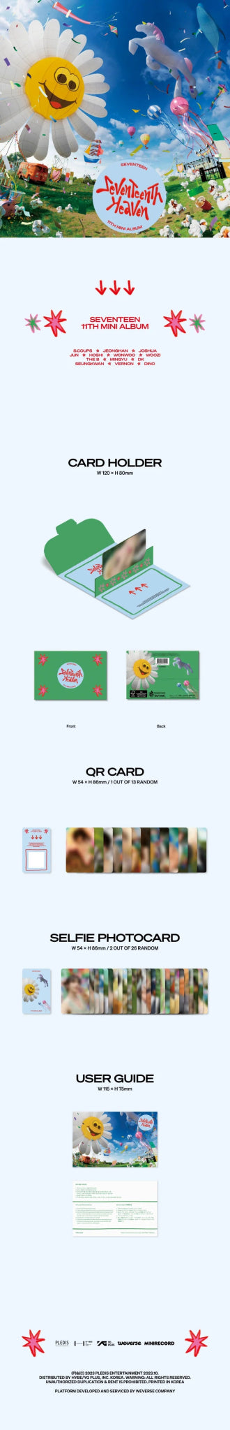 SEVENTEEN 11th Mini Album SEVENTEENTH HEAVEN (Weverse Albums Version) – album ( / / ) | HobiEgo