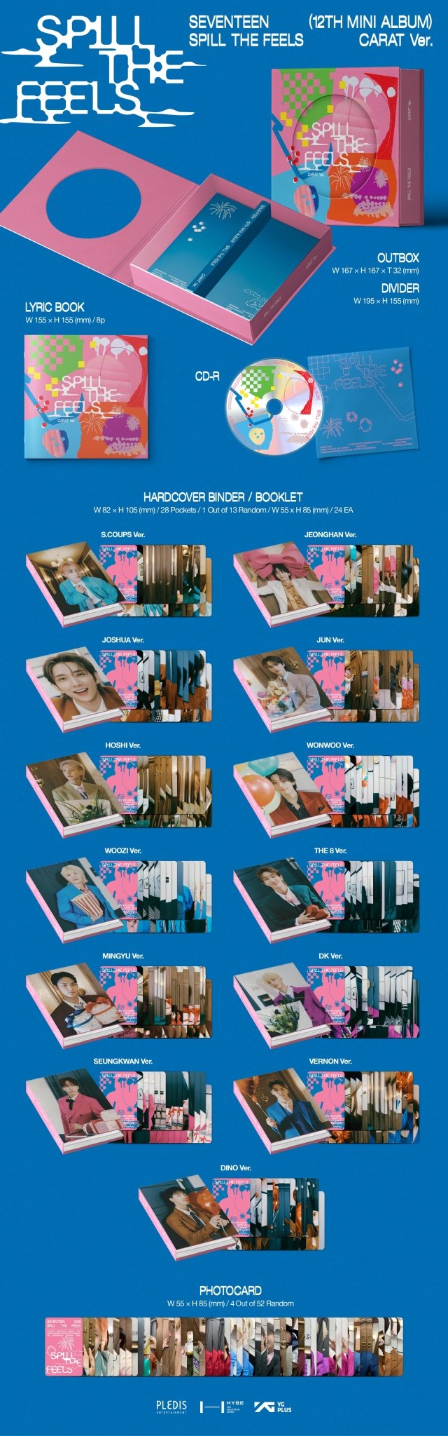 SEVENTEEN 12th Mini Album SPILL THE FEELS (CARAT Version) – album ( / / ) | HobiEgo