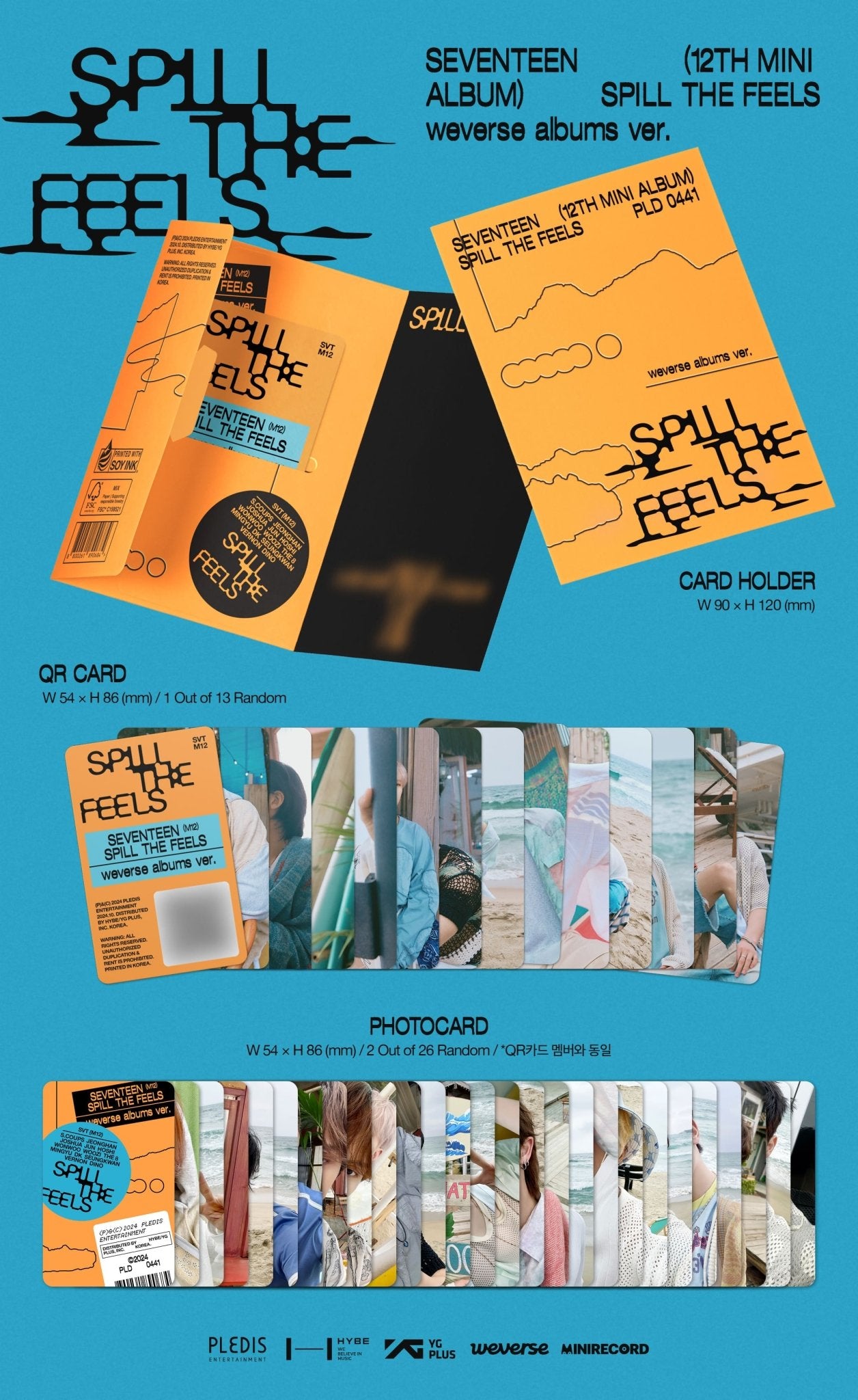 SEVENTEEN 12th Mini Album SPILL THE FEELS (Weverse Albums Version) – album ( / / ) | HobiEgo