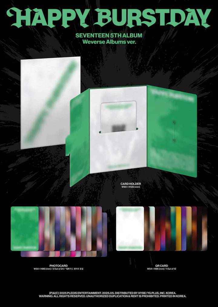 SEVENTEEN 5th Album HAPPY BURSTDAY (Weverse Album) – album ( / / ) | HobiEgo