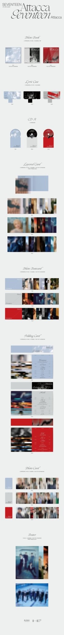 SEVENTEEN 9th Mini Album Attacca – album (Op.1 (BLUE) / / ) | HobiEgo