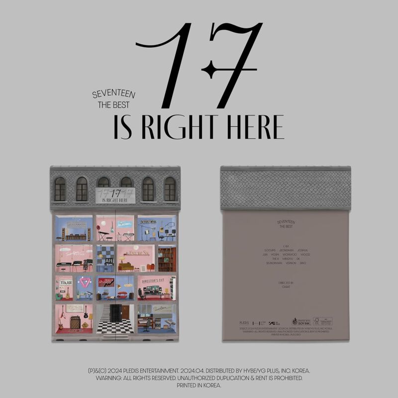 SEVENTEEN BEST ALBUM 17 IS RIGHT HERE + POB Bookmark – album (HEAR / / ) | HobiEgo