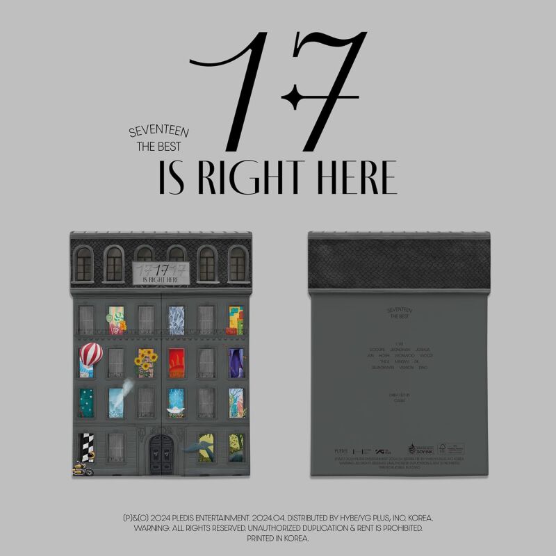 SEVENTEEN BEST ALBUM 17 IS RIGHT HERE + POB Bookmark – album (HERE / / ) | HobiEgo