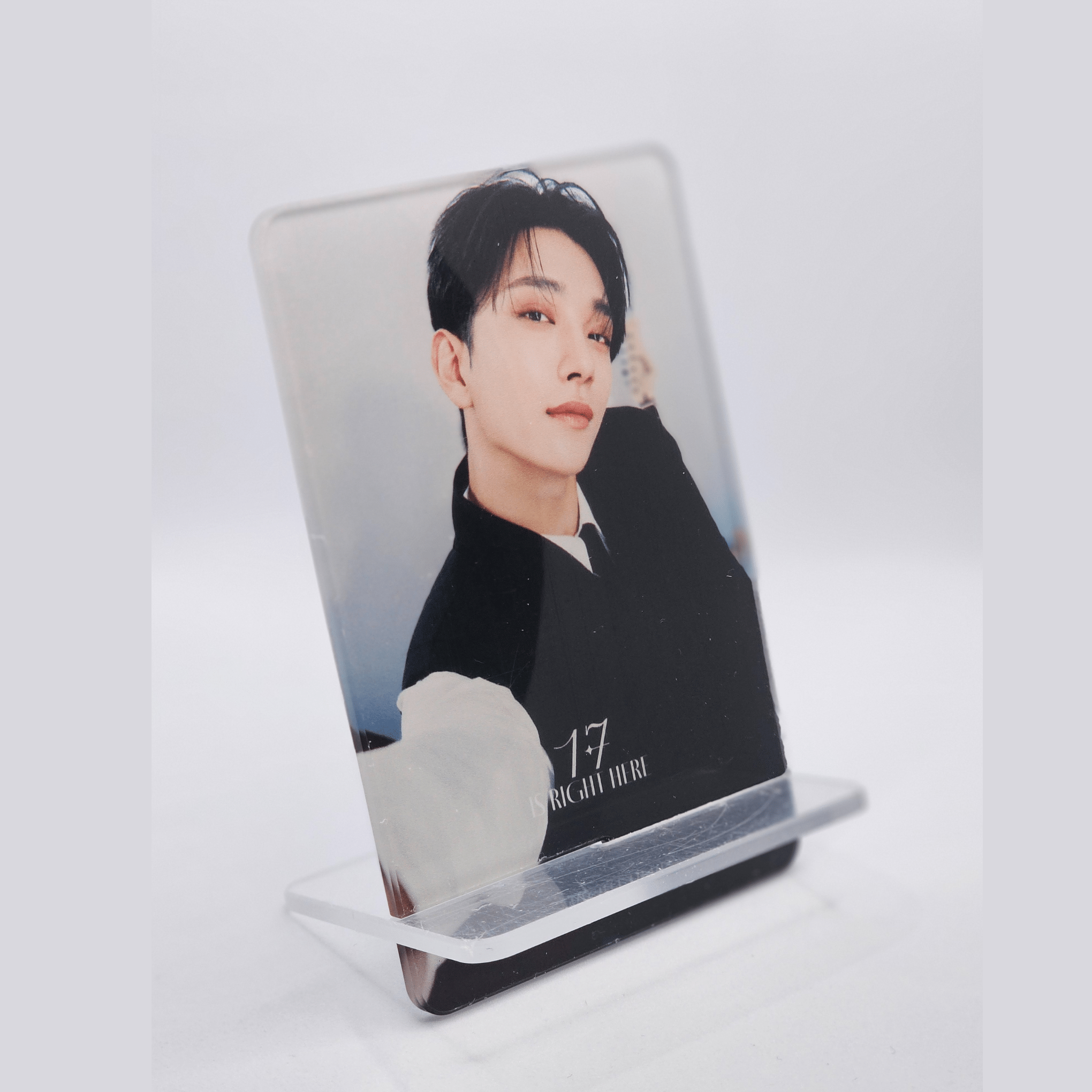SEVENTEEN Best Album 17 IS RIGHT HERE Weverse Acrylic Stand – Photocards (Joshua / / ) | HobiEgo