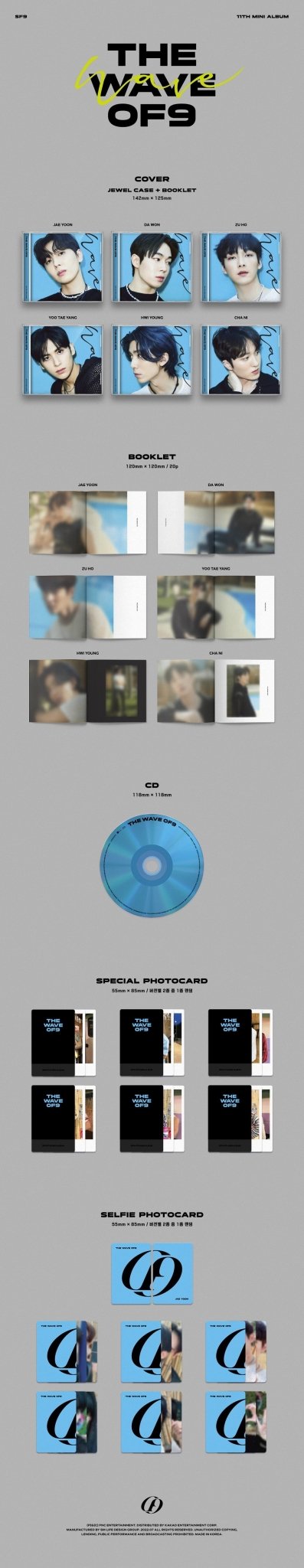 SF9 11th Mini Album THE WAVE OF9 (JEWEL CASE) – album (Jaeyoon / / ) | HobiEgo