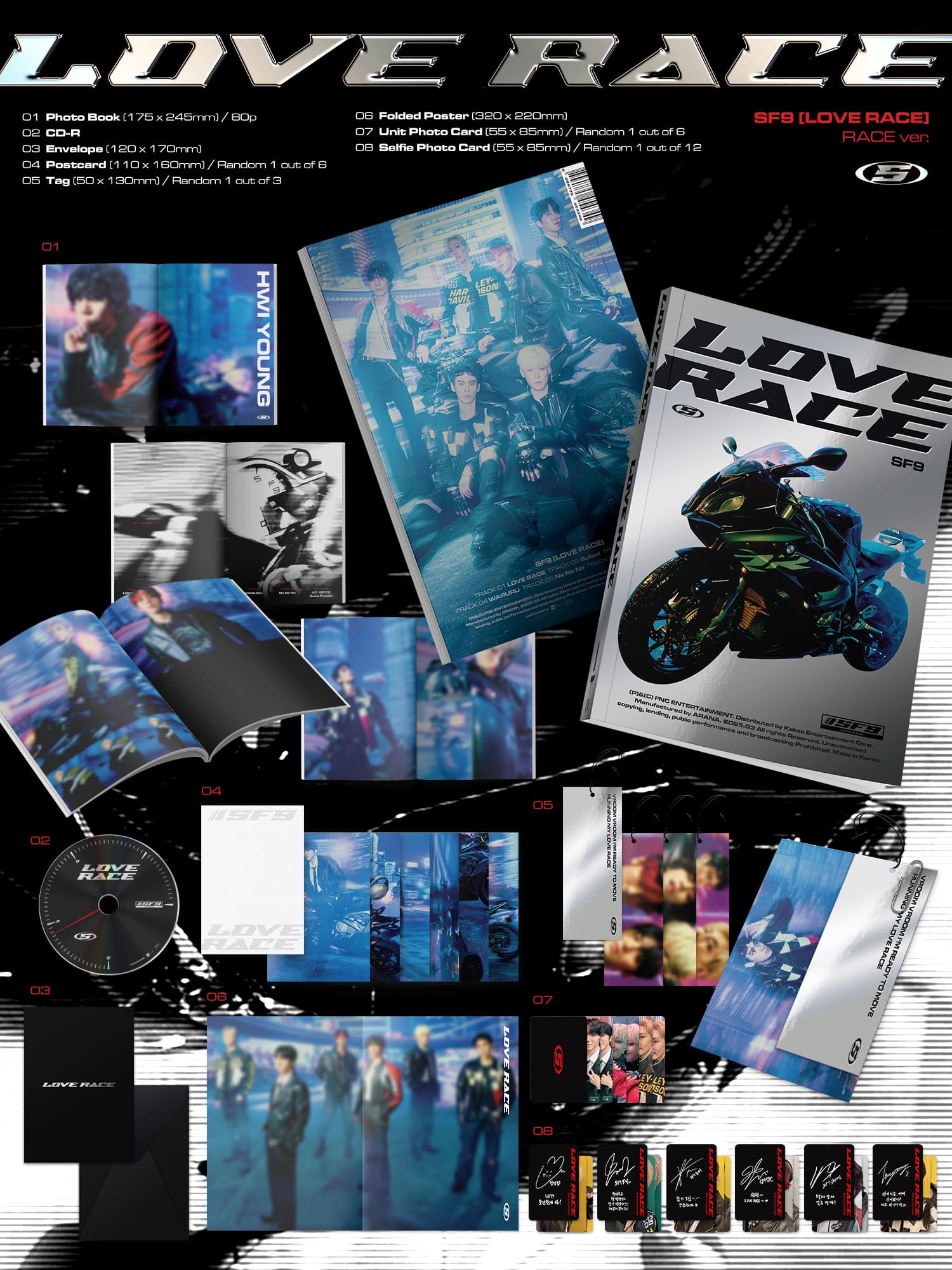 SF9 15th Mini Album LOVE RACE – album (RACE / / ) | HobiEgo