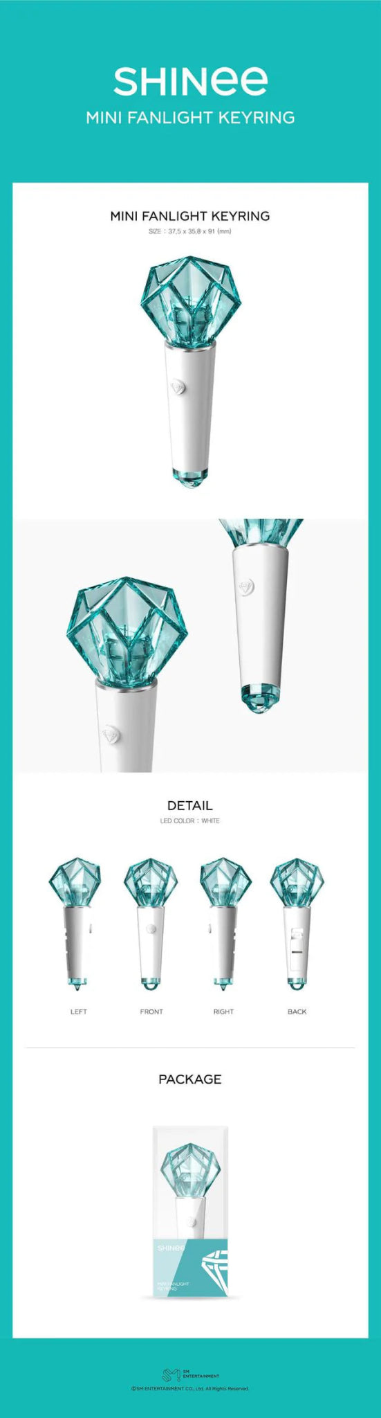 SHINee Official Lightstick Keyring – lightstick ( / / ) | HobiEgo