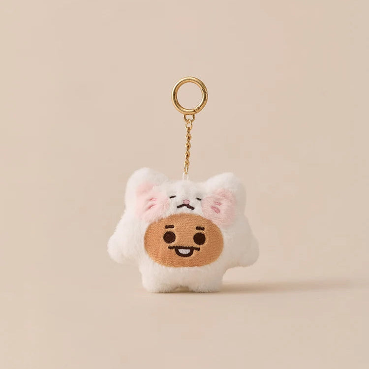 BT21 Baby Fluffy Plush Keyring