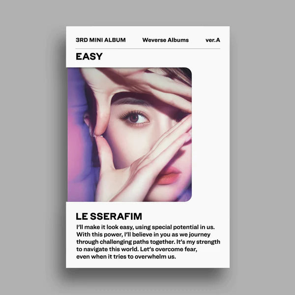 LE SSERAFIM 3rd Mini Album EASY (Weverse Albums Version)