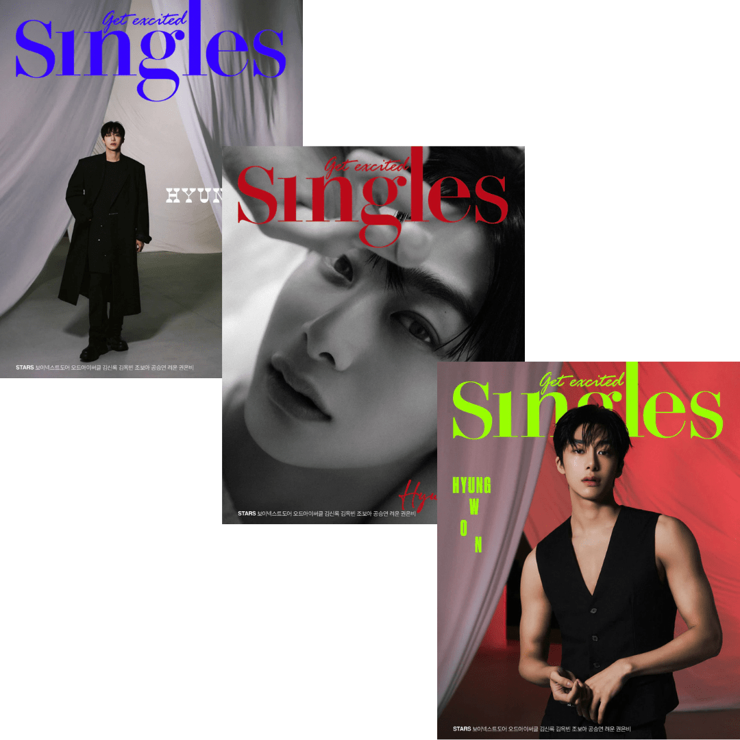 Singles September 2023 Cover: MONSTA X HYUNGWON – magazines (A / / ) | HobiEgo