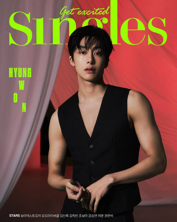 Singles September 2023 Cover: MONSTA X HYUNGWON – magazines (C / / ) | HobiEgo