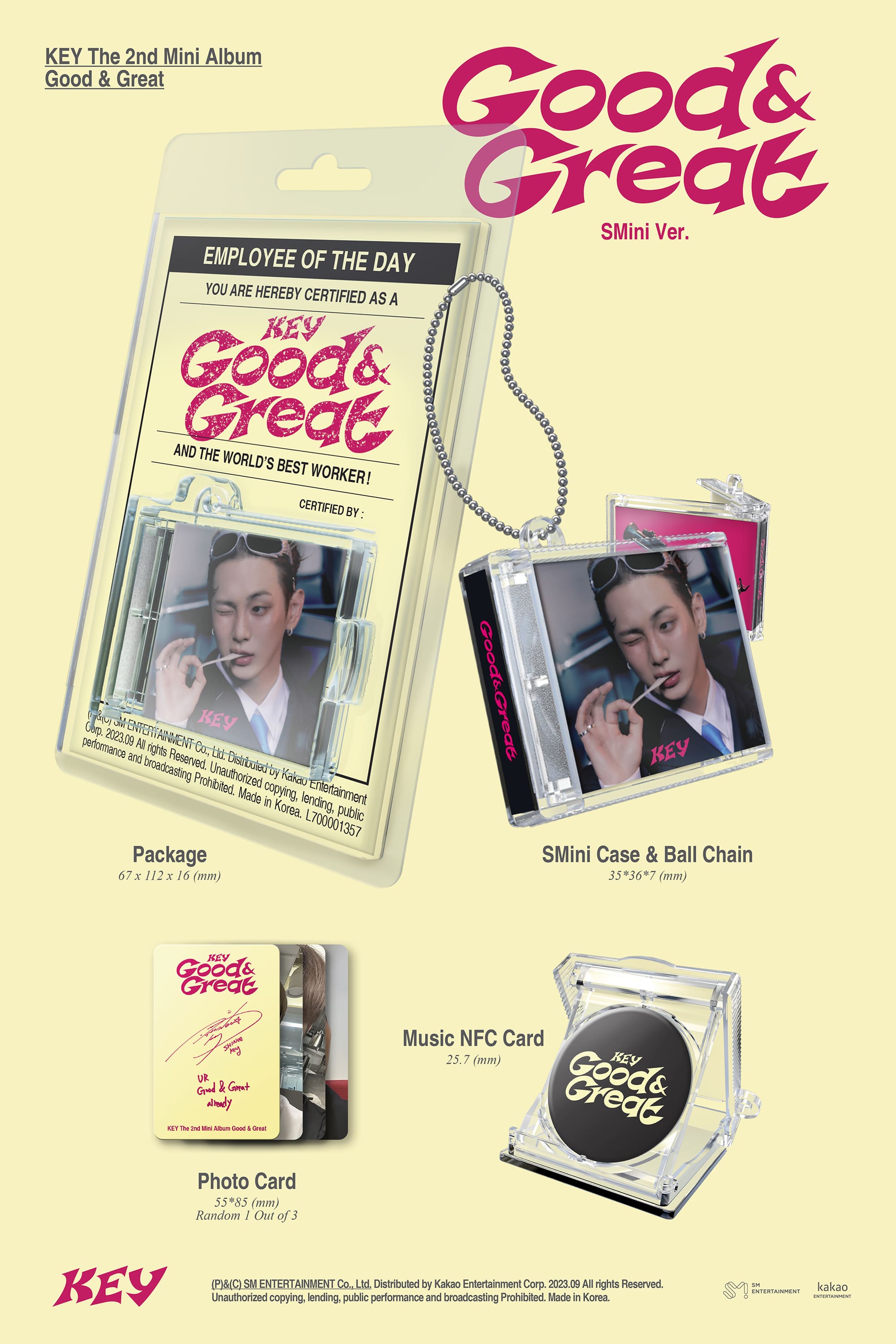 KEY 2nd Mini Album Good & Great SMini Version