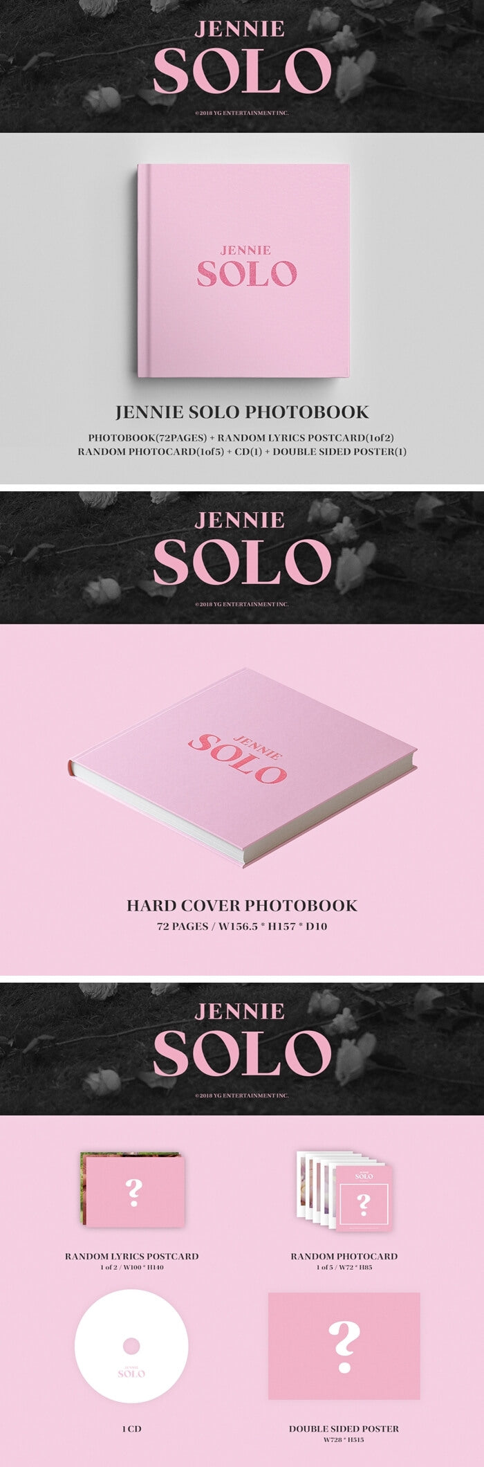 JENNIE 1st Single Album SOLO (Photobook Version)