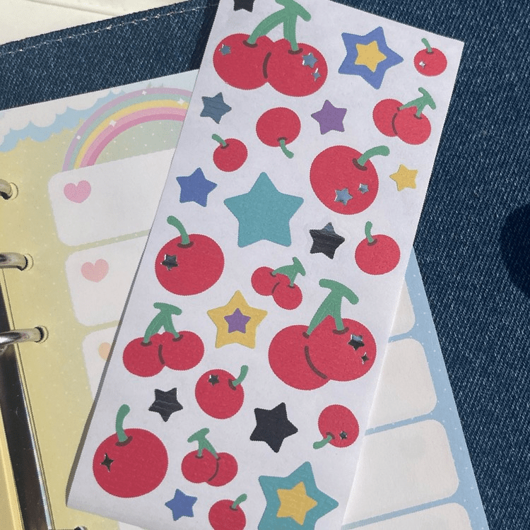 SOOANG Studio Cherry Washi Sticker – Stickers ( / / ) | HobiEgo