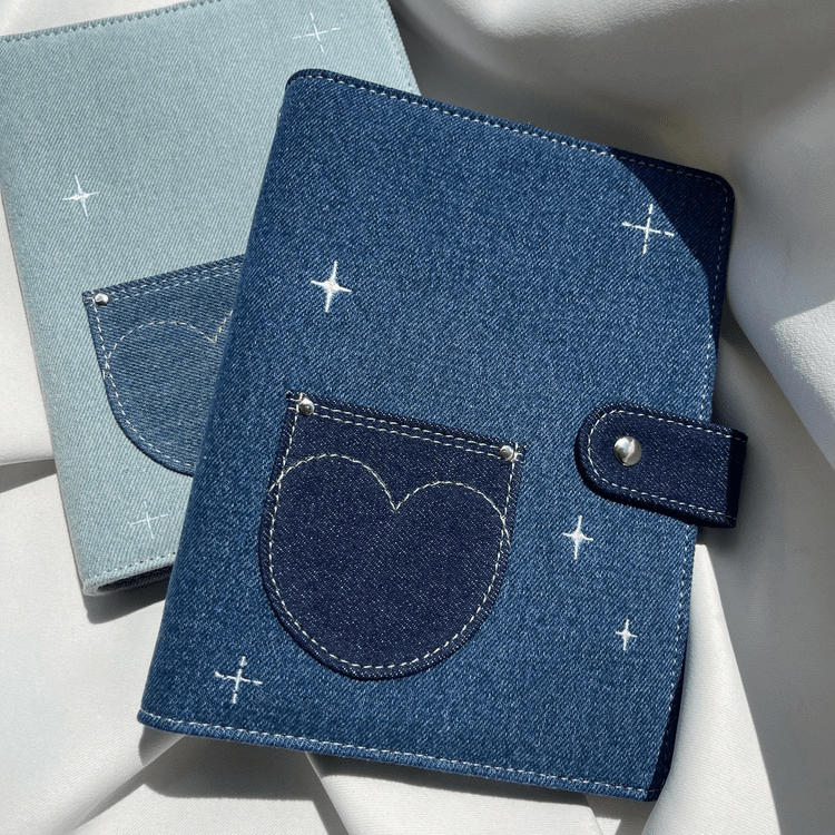 SOOANG Studio Denim 6 Ring Diary Cover – Merchandise (Blue / / ) | HobiEgo