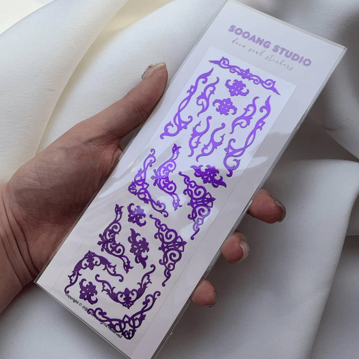 SOOANG Studio Hologram Frames Sticker – Stickers (Purple / / ) | HobiEgo