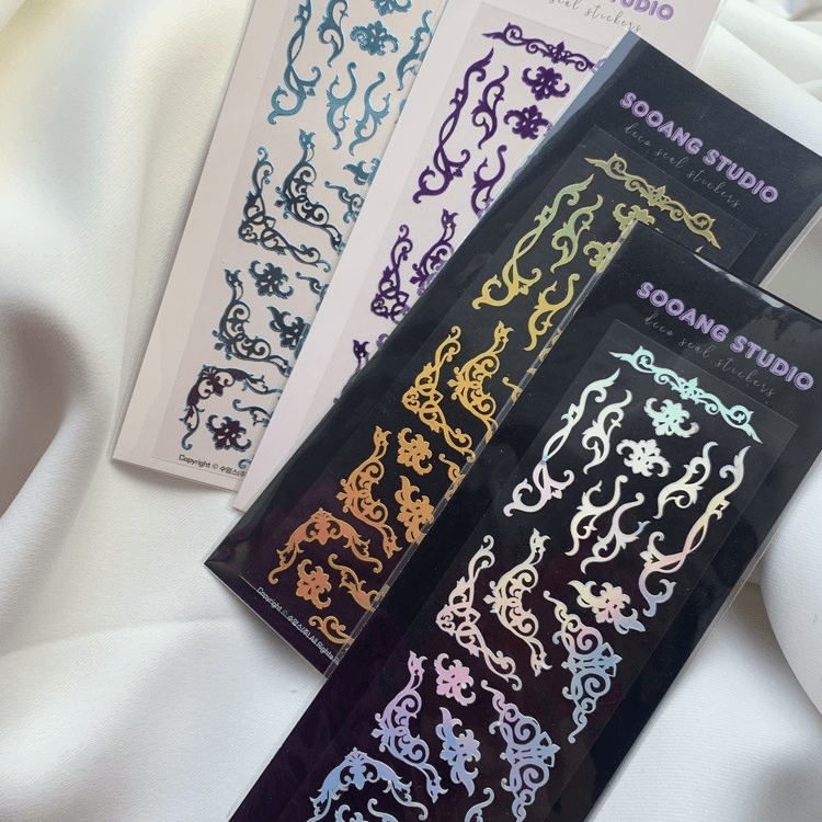 SOOANG Studio Hologram Frames Sticker – Stickers (Silver / / ) | HobiEgo