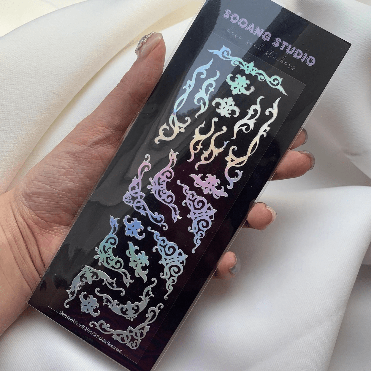 SOOANG Studio Hologram Frames Sticker – Stickers (Silver / / ) | HobiEgo