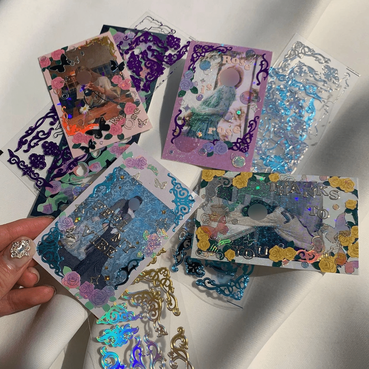 SOOANG Studio Hologram Frames Sticker – Stickers (Silver / / ) | HobiEgo