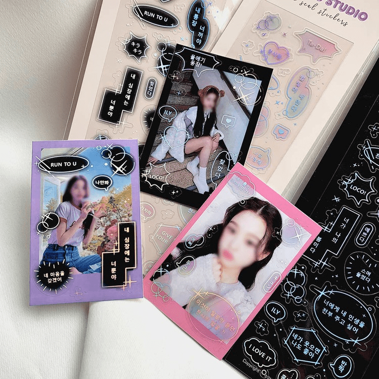 SOOANG Studio Hologram Speech Bubble Sticker – Stickers (Aurora / / ) | HobiEgo
