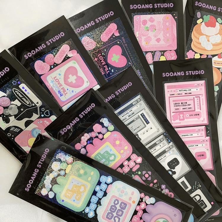 SOOANG Studio Photo Frame Sticker – Stickers (Internet Pink / / ) | HobiEgo